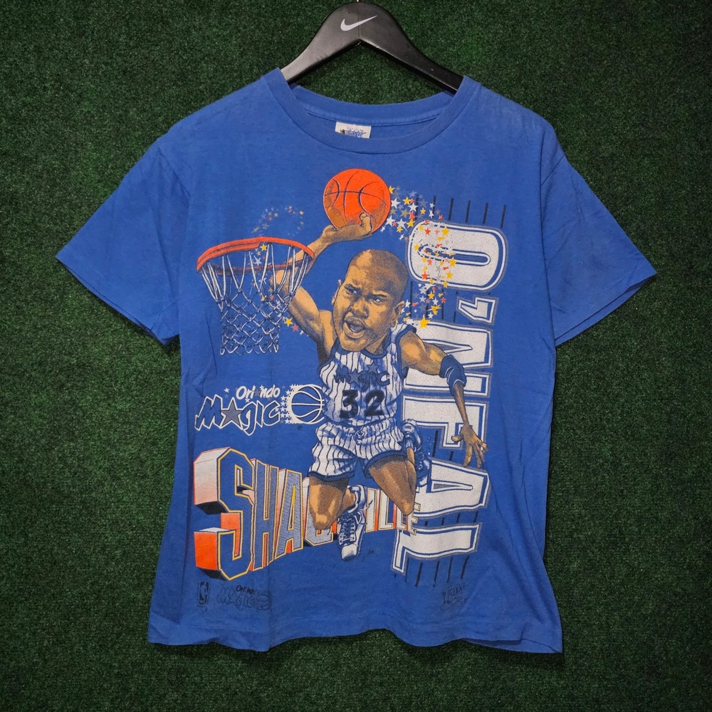 Vintage 90s Shaq O'Neal Orlando Magic NBA caricature T-Shirt